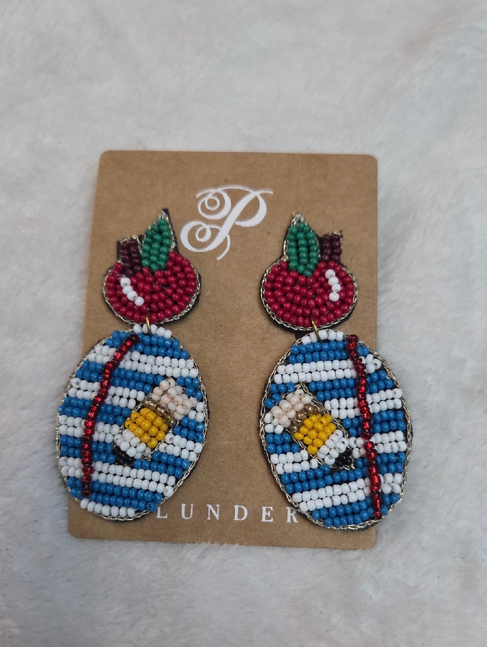Plunder Teacher Beaded Earrings